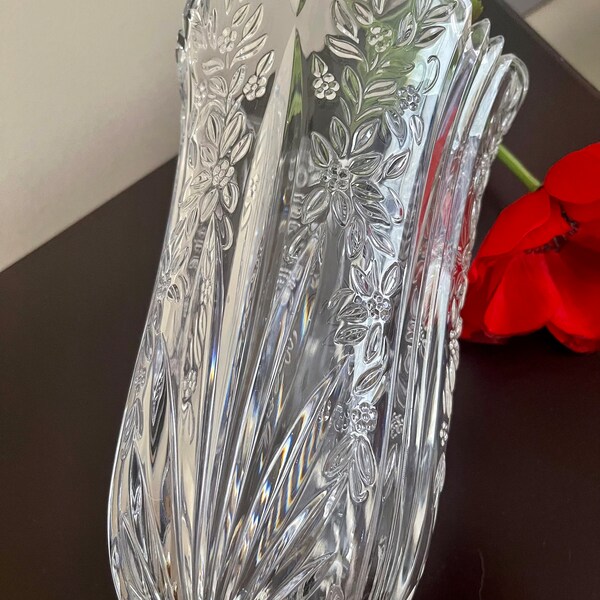 Lead Crystal Vase 24 Inch Etsy