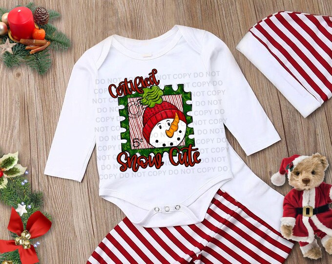 Snowman Stamp Christmas PNG | Holiday PNG | T shirt Design | DTF | Sublimation | Commercial Use