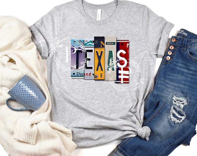Texas PNG, Sublimation, License Plate, Sublimation Transfer, T-Shirt Design, Heat Transfer, Image for DTF, Screen Print, Digital Download