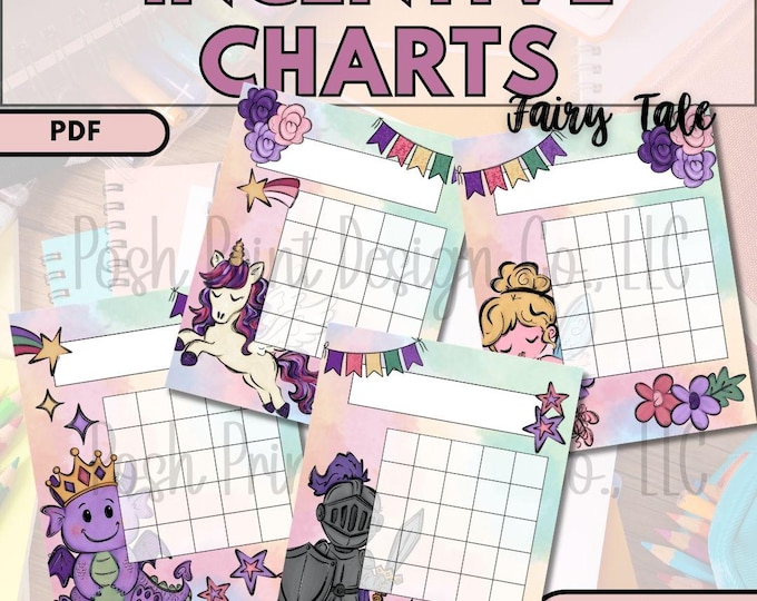 Fairy Tale Incentive Charts | Printable Classroom Reward Charts | PDF Download