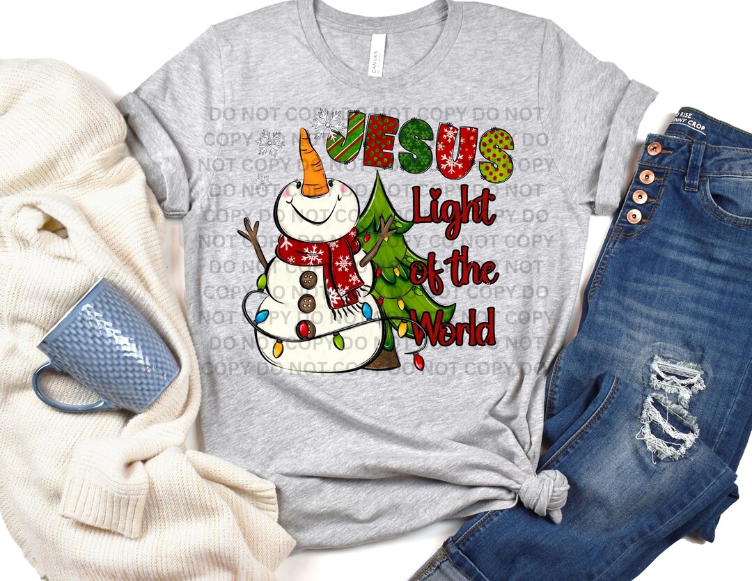 Jesus Light of the World PNG | Cute Christmas PNG | Snowman Holiday ...