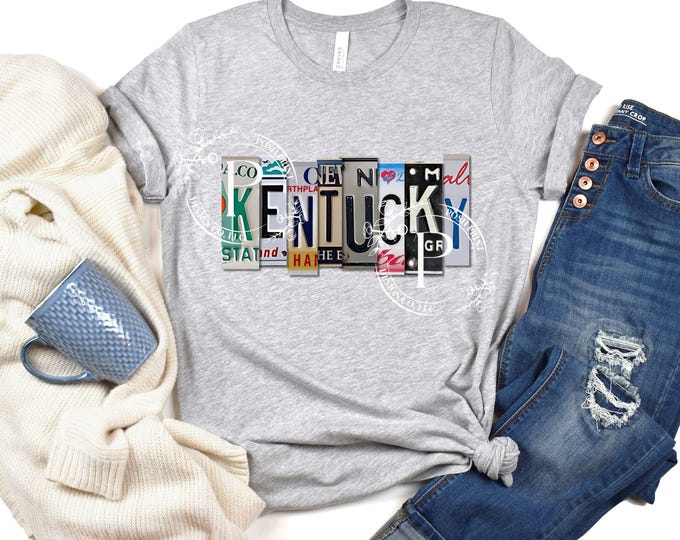 Kentucky PNG, Sublimation, License Plate, Sublimation Transfer, T-Shirt Design, Heat Transfer, Image for DTF, Screen Print, Digital Download