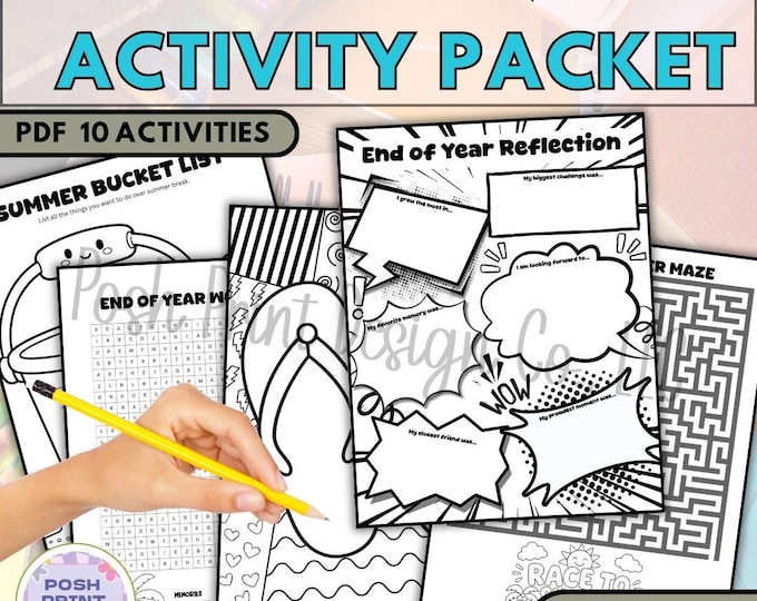 End of Year Activity Pack | Fun Last Week of School Activities for Grades 3–5