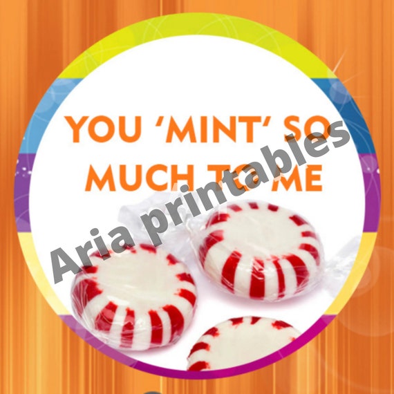 PRINTABLE CANDY TAGS Instant Download Tags Printable Gift | Etsy
