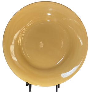 Pottery Barn Sausalito Amber Stoneware 12.5" Dinner Plates
