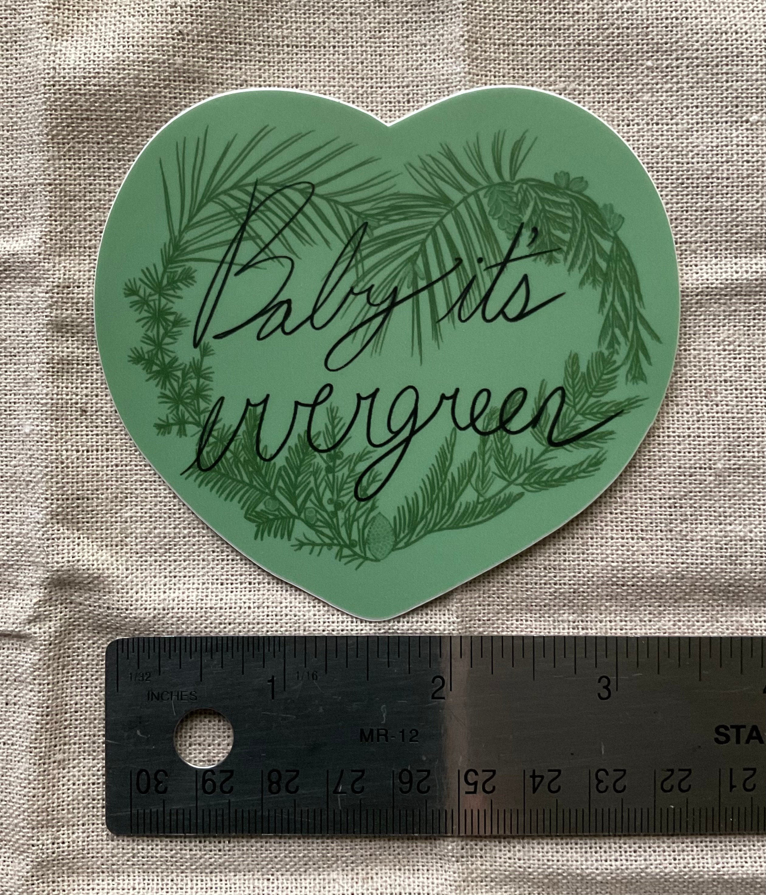 Evergreen Sticker Etsy