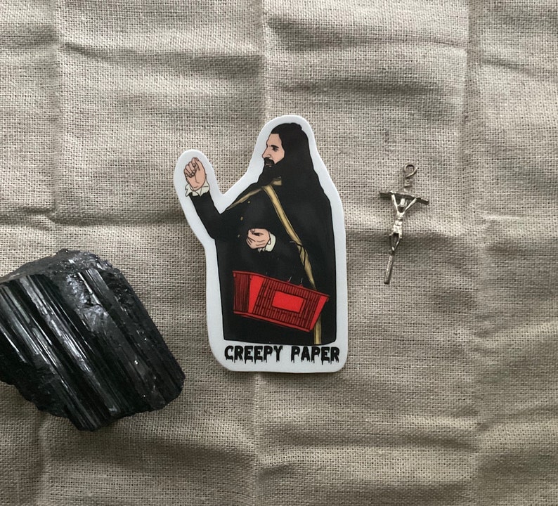 Creepy Paper Nandor the Relentless Vinyl Sticker Etsy