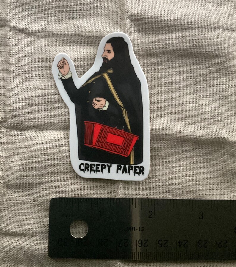 Creepy Paper Nandor the Relentless Vinyl Sticker Etsy