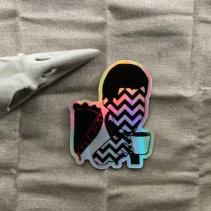 Twin Peaks Agent Cooper Holographic Vinyl Sticker