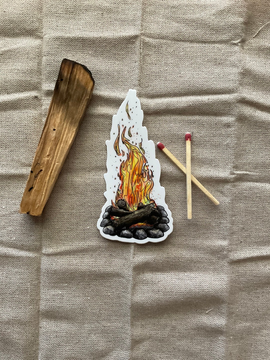 Campfire Sticker - Etsy