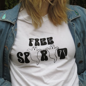Free Spirit Halloween Screen Printed Tee