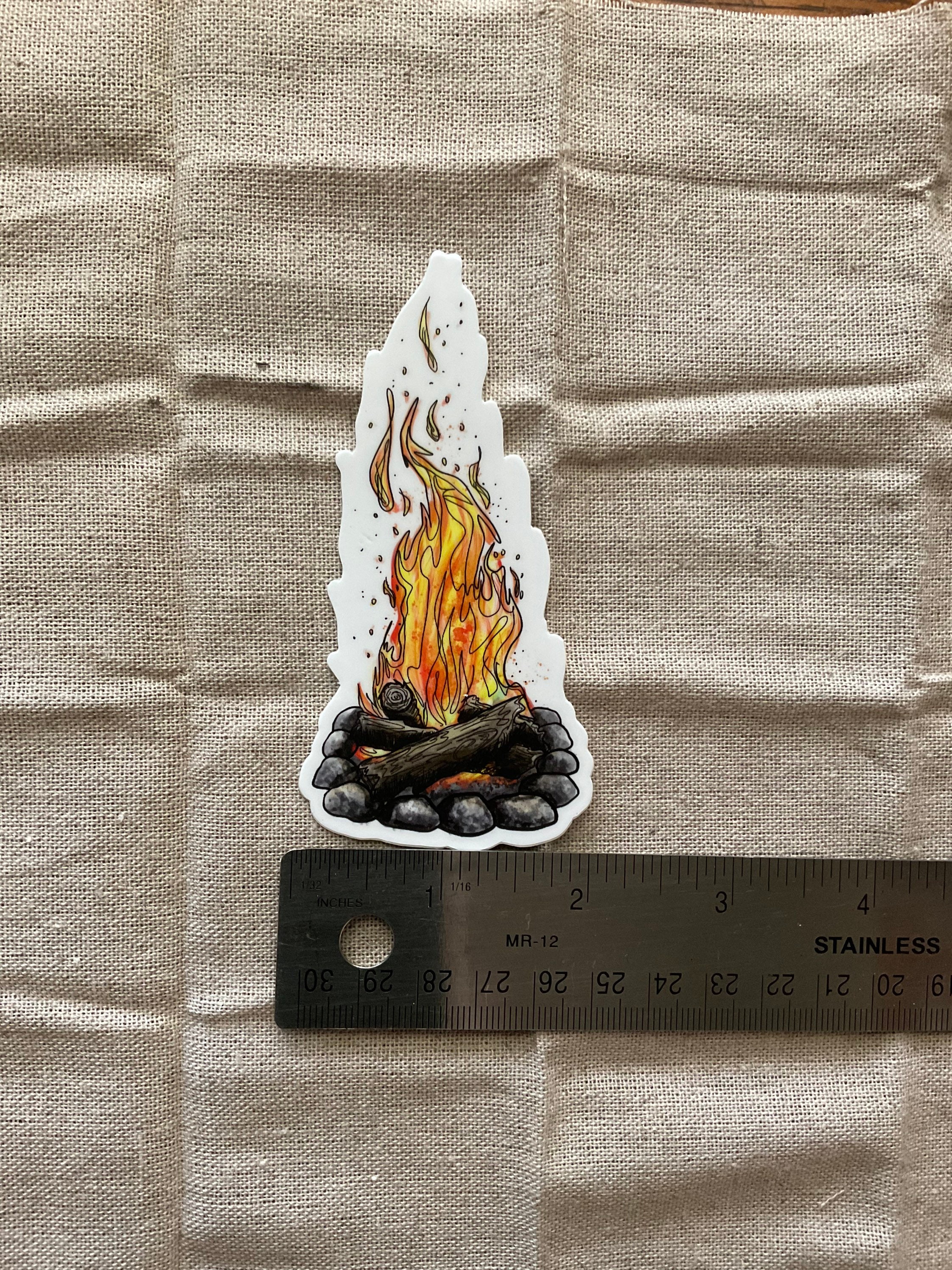 Campfire Sticker - Etsy