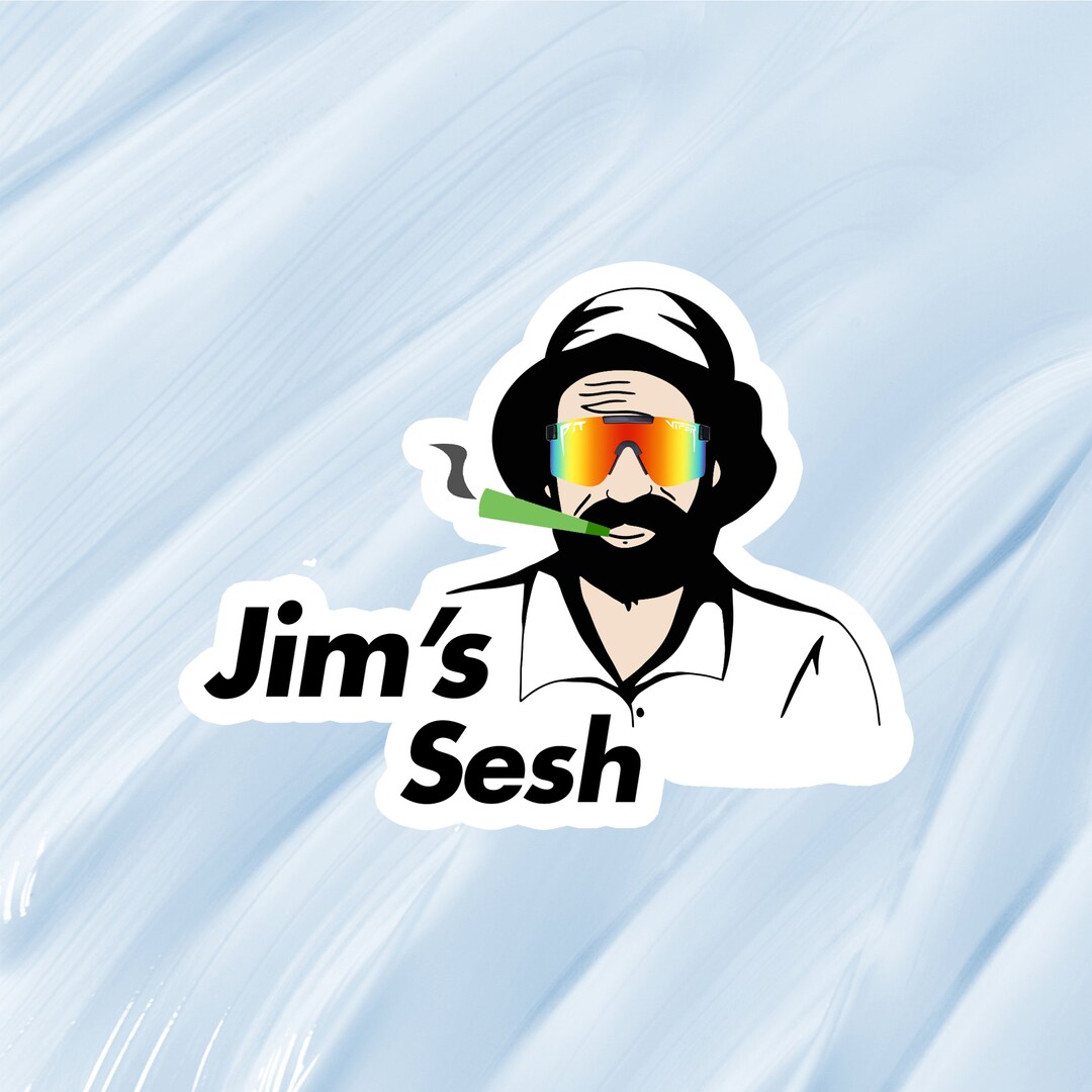 Jims Sesh Vinyl Sticker Decal Aussie Funny Meme Bogan Etsy Australia