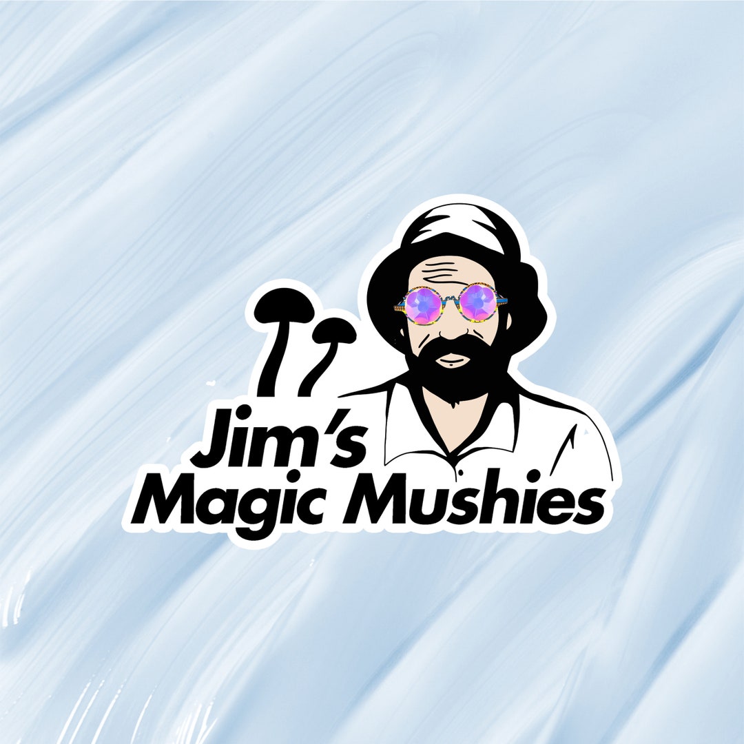 Jims Magic Mushies Vinyl Sticker Decal Aussie Funny Meme Bogan Etsy