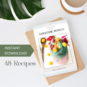 Digital Smoothie Bowl Ebook Instant Download Recipe Ebook Healthy Recipes Ebook Nutrition Ebook Wellness Ebook Smoothie Guide