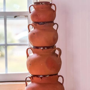 Mexican Clay Colorado Barro Pot – Handmade Traditional Cookware Pottery