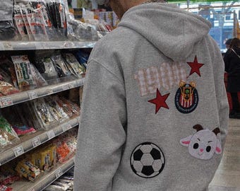 Las Chivas Guadalajara Appliqué & Embroidery Soccer Sweatshirt