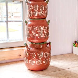 Mexican Clay Barro Pot – Handmade Terracotta Cazuela, Rustic Cooking Pot, Traditional Mexican Cookware, Barro Olla Pottery