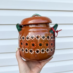 Mexican Clay Barro Pot – Handmade Terracotta Cazuela, Rustic Cooking Pot, Traditional Mexican Cookware, Barro Olla Pottery
