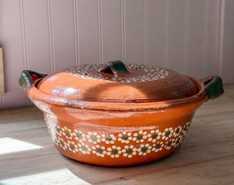 1/2kg Mexican Traditional Clay Barro Pot - Cazuela Lead Free Cookware