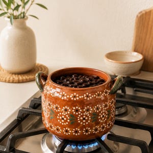 1/2kg Mexican Traditional Clay Barro Pot - Olla Lead Free Cookware