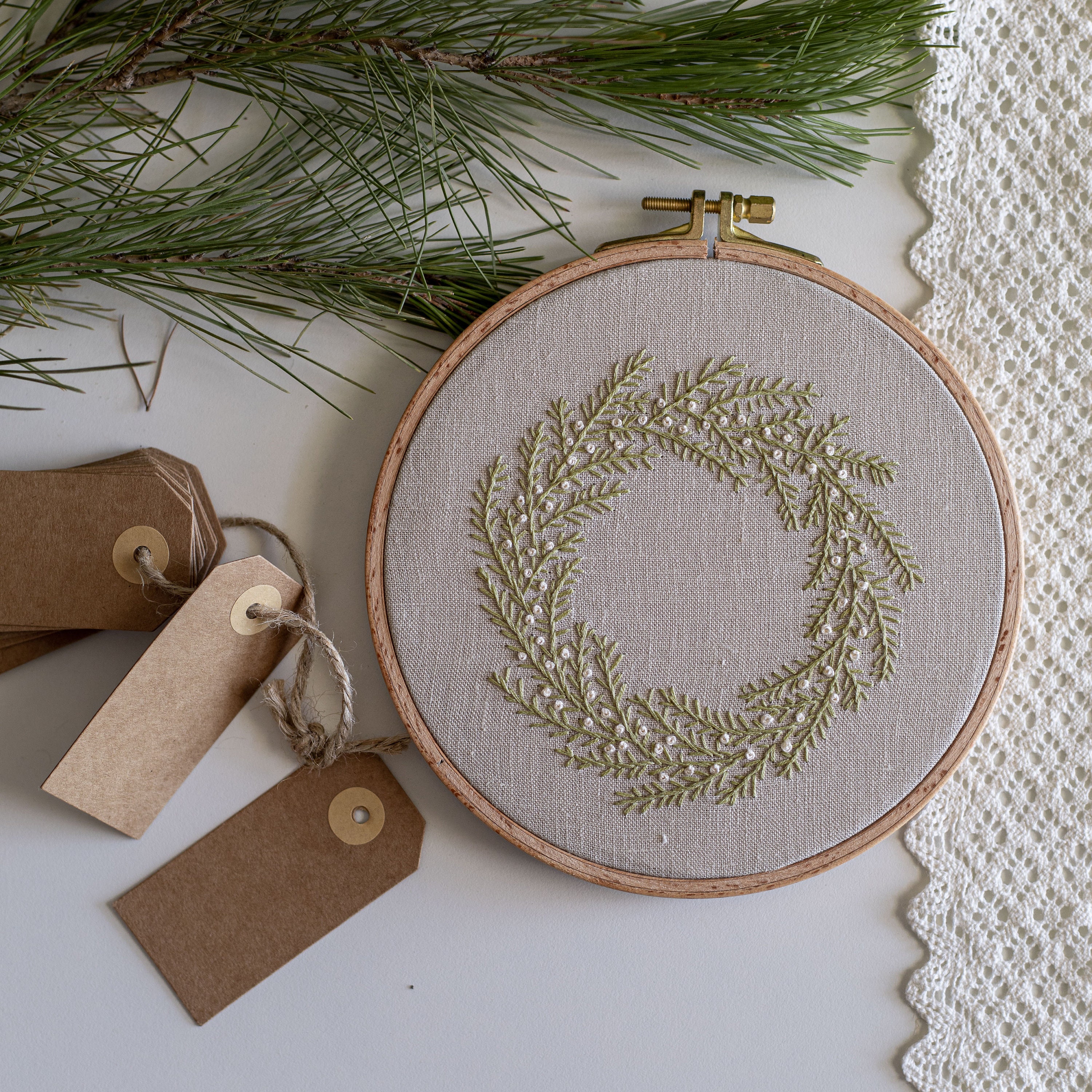Christmas Embroideries - Northern ~ Digital Pattern + Video