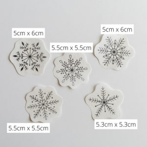 Mini Kit for Beginners DIY Snowflakes Embroidery Kit - Etsy