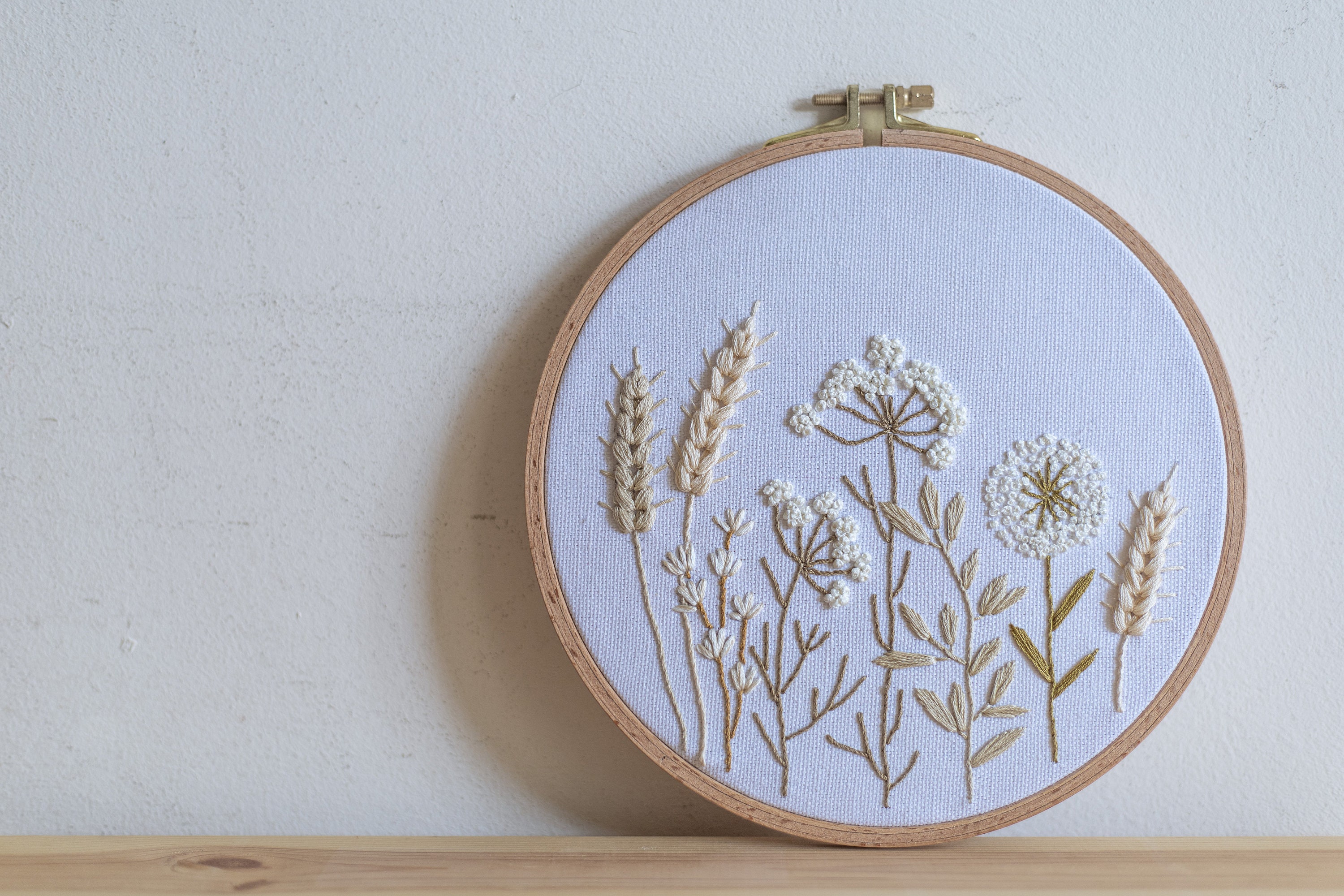 Wildflowers Embroidery Pattern Video Tutorial Beginner - Etsy