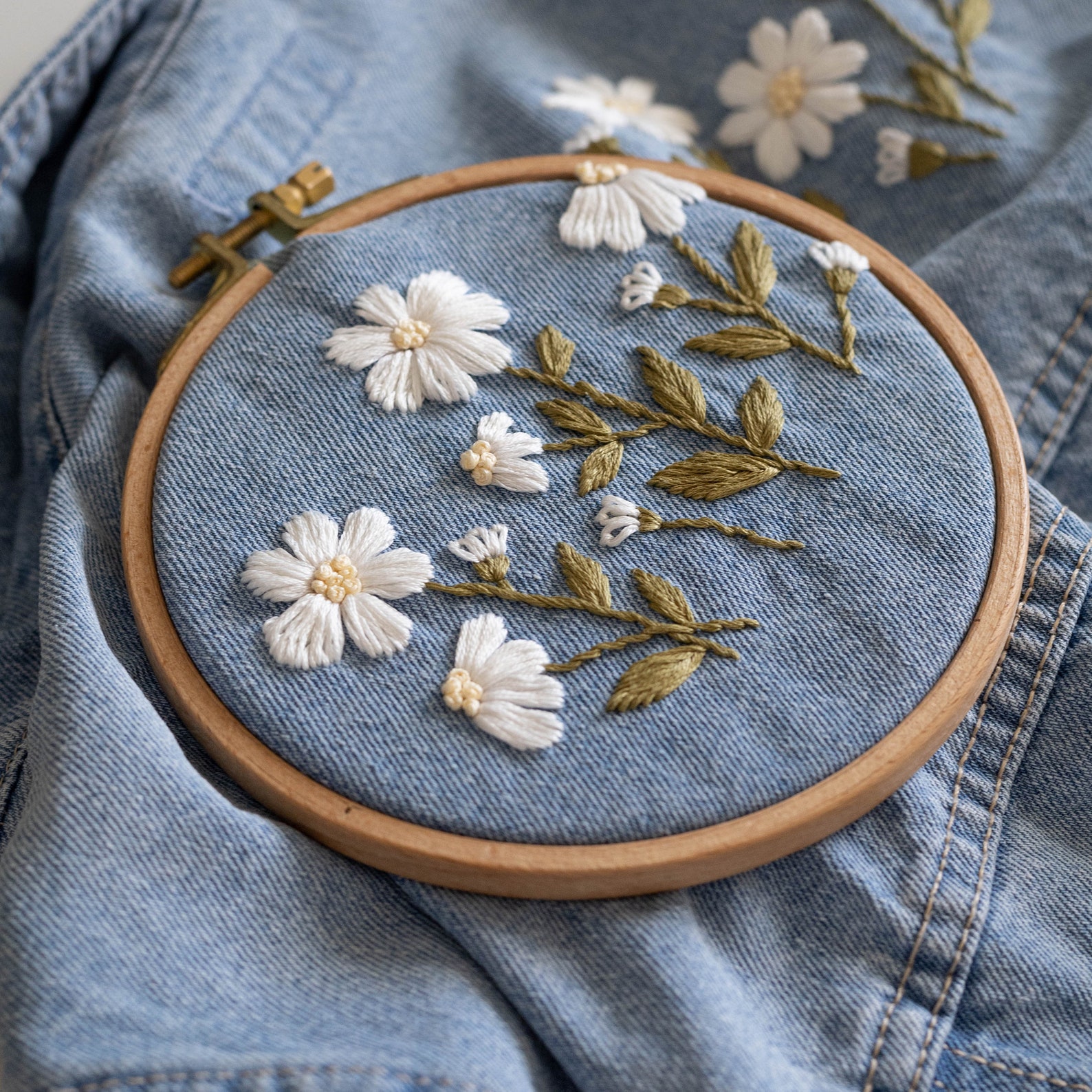 Floral Embroidery Pattern Beginner Embroidery PDF Pattern - Etsy