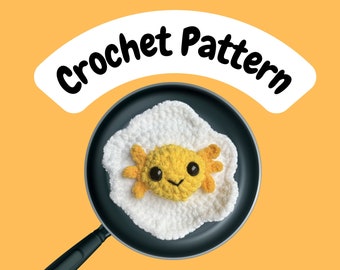 Crochet fried egg bag in a cartoon style : r/crochet