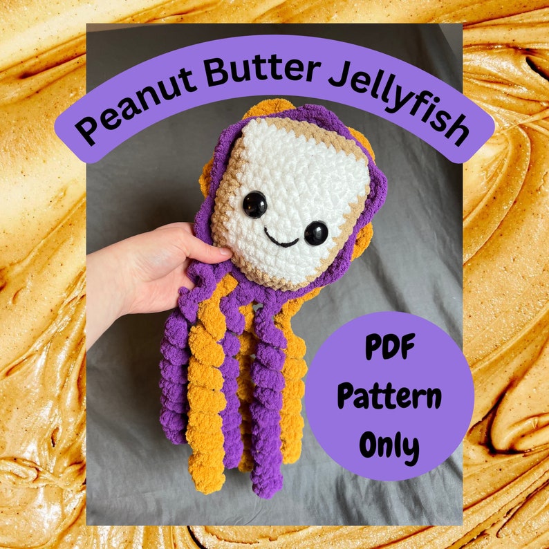 Peanut Butter Jellyfish Crochet Pattern image 1