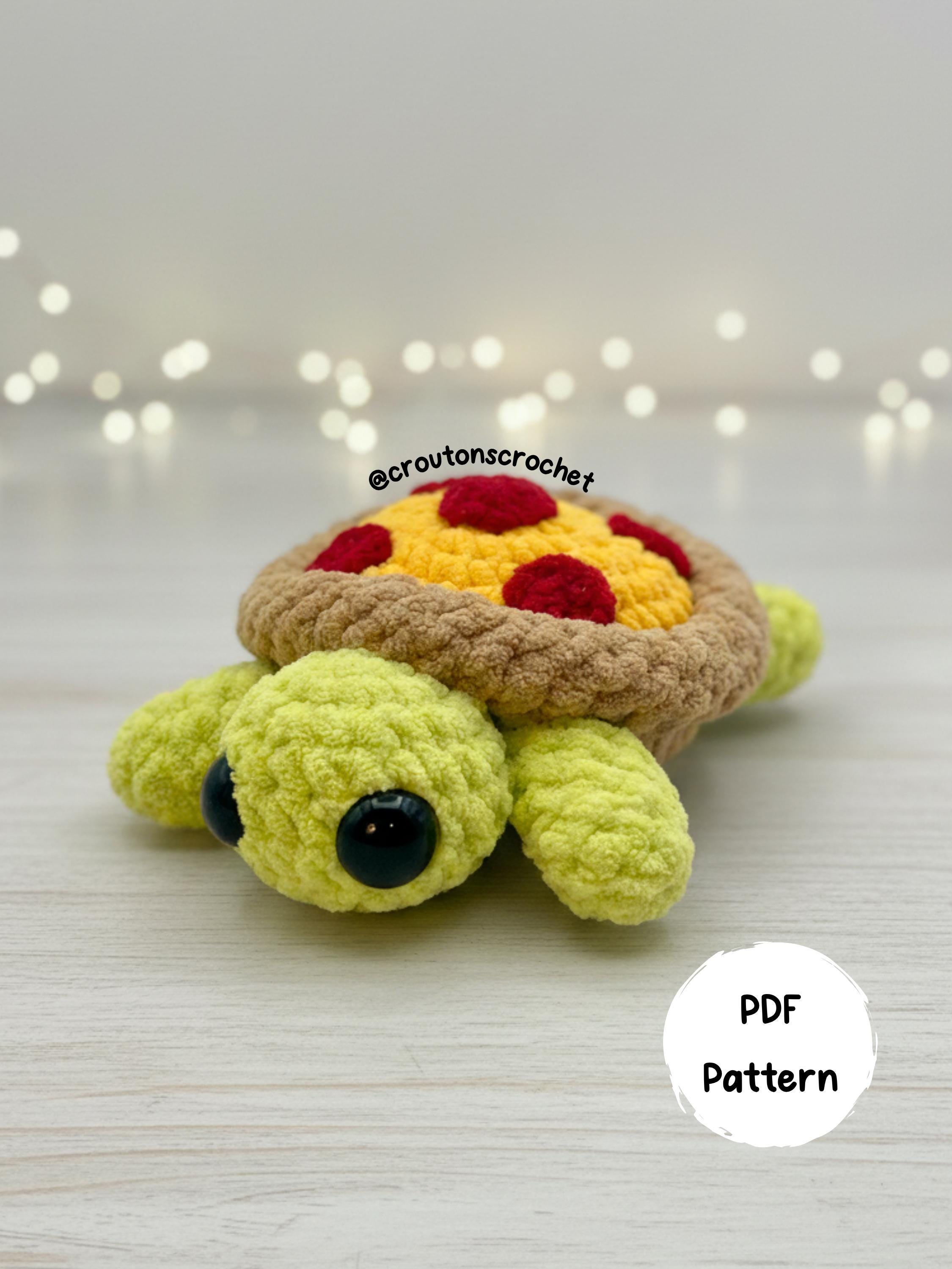 33 Crochet Stuffed Animals with Giraffes, Frogs, Pigs, and Cows 14 Pizza Turtle Amigurumi Stuffed Animal