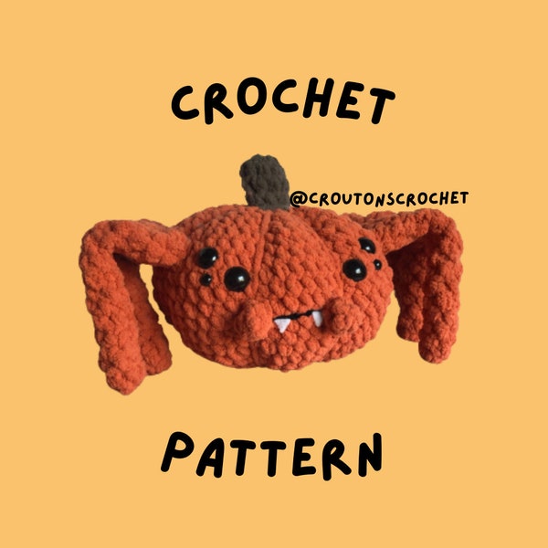 Pumpkin Spider PDF Crochet Pattern | Halloween Amigurumi Digital File