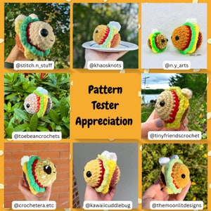 Ham-Bee-Ger Crochet Pattern PDF image 3