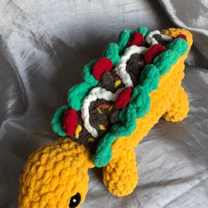 Tacosaurus Crochet PDF Pattern Stegosaurus Dinosaur Taco Amigurumi Digital FIle image 2