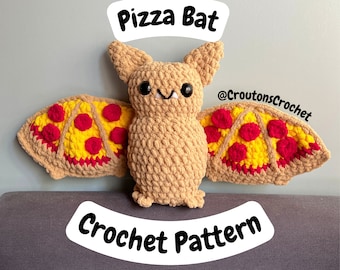 Pizza Bat Crochet Pattern PDF