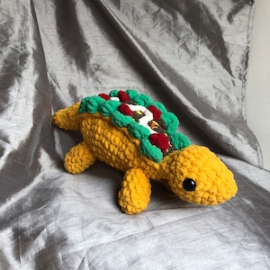 Tacosaurus Crochet PDF Pattern Stegosaurus Dinosaur Taco Amigurumi Digital FIle image 3