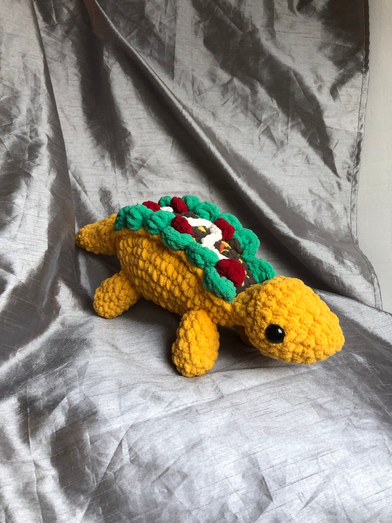 Tacosaurus Crochet PDF Pattern Stegosaurus Dinosaur Taco Amigurumi Digital FIle image 3