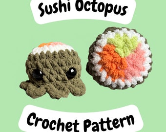 Sushi Octopus Crochet Pattern Amigurumi