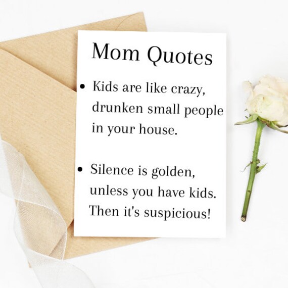 Mom Quotes Digital Download. Printable Template. Print on | Etsy