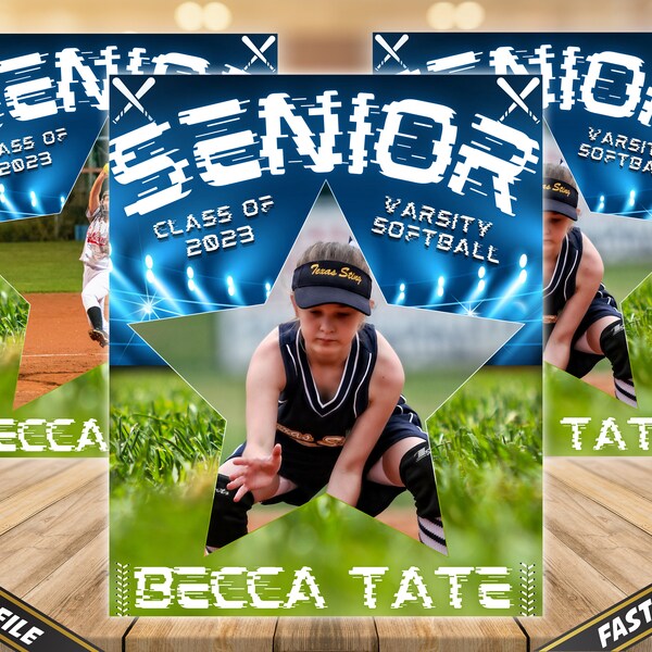 Softball Poster - Etsy