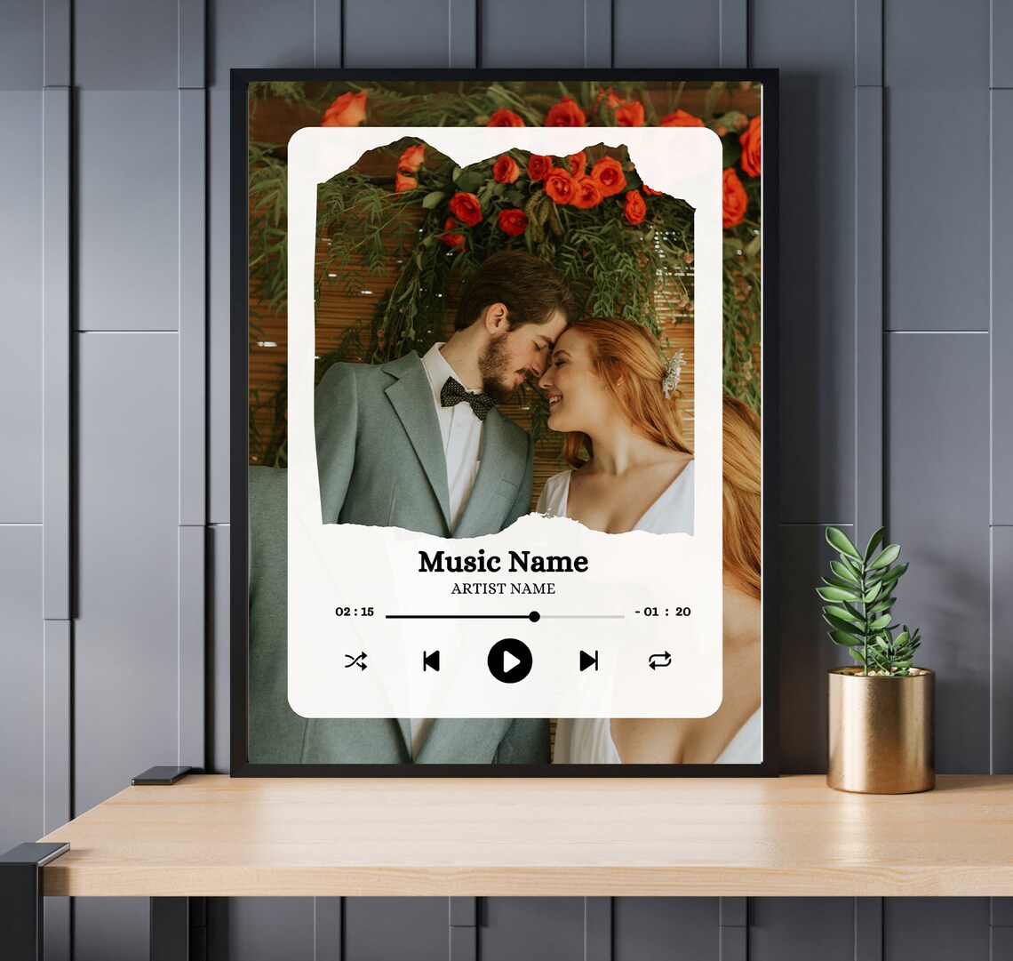 Editable Song Plaque Canva Template Fully Editable Gift Etsy