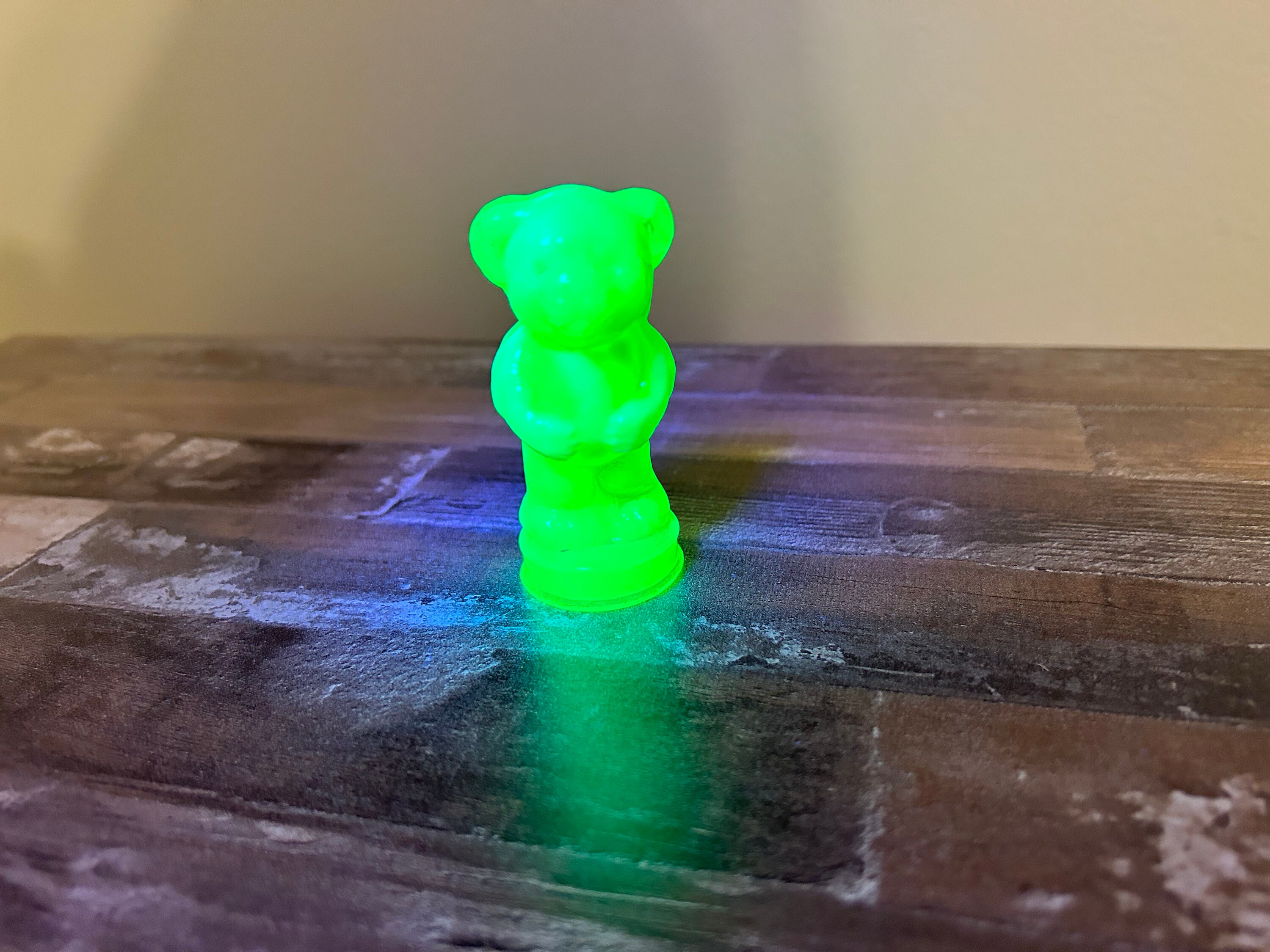 ウランガラス】Vintage Boyd Glass Andy The Bear