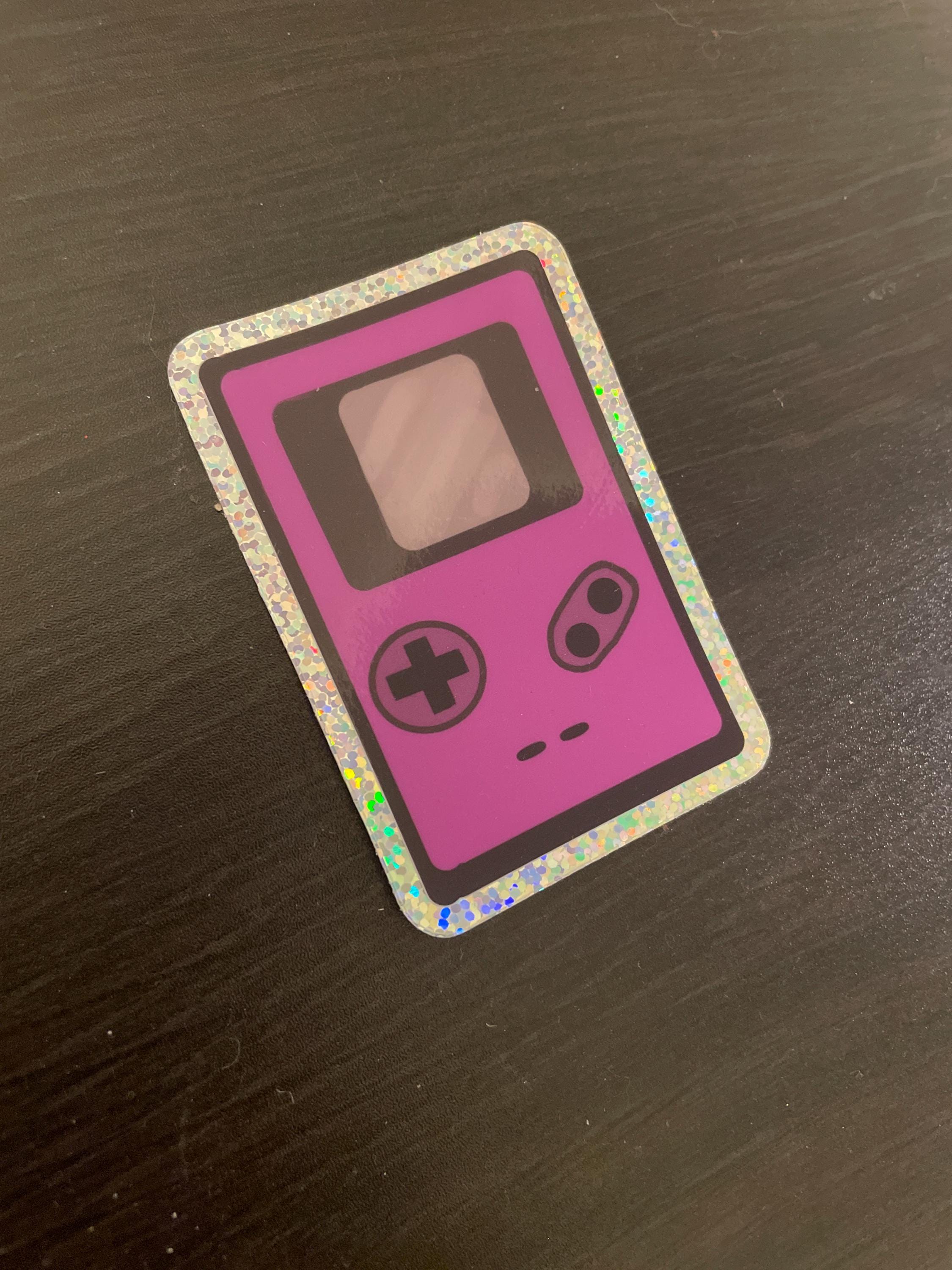 Gameboy Logo Sticker Gameboy Sticker | Retro Gameboy Sticker | Gameboy Glitter Sticker - Etsy
