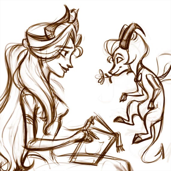 Custom Disney Style Cartoon Commissions  (DND, OCs, Custom Portrait, Discord, Twitch  PFP Avatars, Character Design, Gift for DND players)