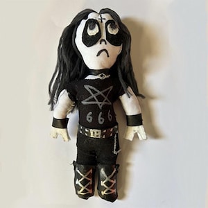 metalhead plushie, metalhead flat plushie, cute metalhead doll, metal, death metal, black metal, cute metalhead keychain