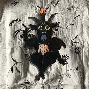 Pluszowy Baphomet, pluszowy Baphomet, słodki Baphomet, lalka Baphomet, Baphomet