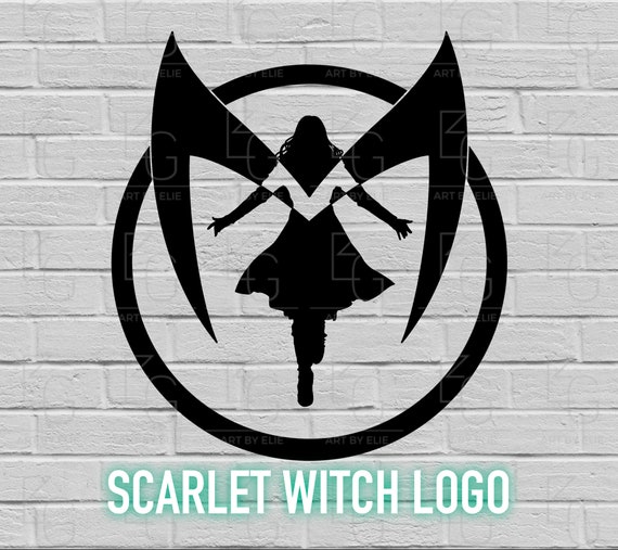 Scarlet Witch Logo, Marvel, Avengers | svg, png, eps, dxf | Cricut Cut File  | Silhouette | Instant Download