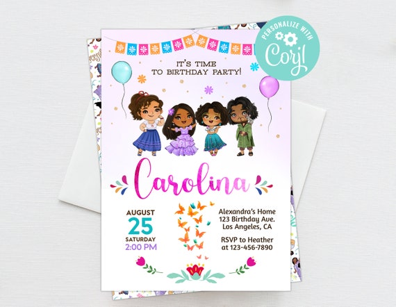 Mirabel Encanto Birthday Invitation Digital Instant Download