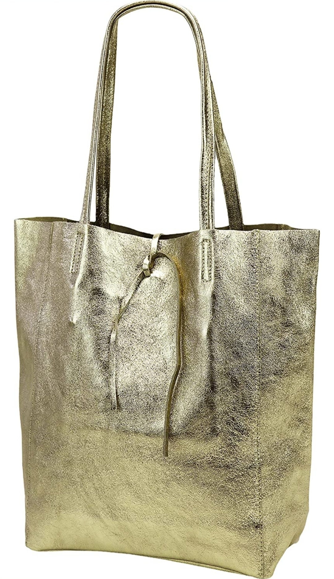 EMO 100% Faux Leather Graphic Gray White Tote One Size - 18% off